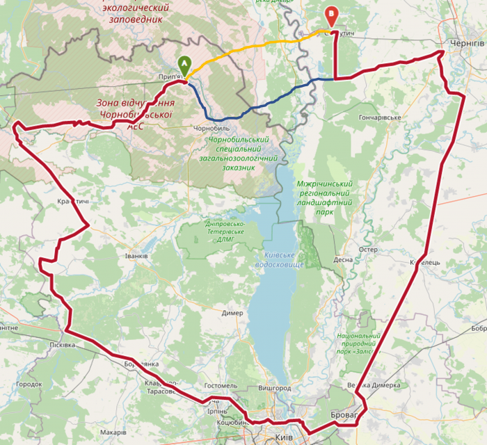 Landkarte Ukraine 
