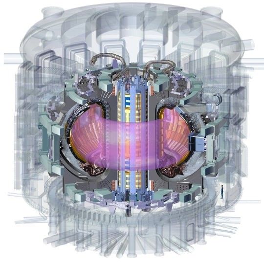 Ein großer Elektromagnet ist das Herzstück des ITER-Tokamaks. Er erzeugt den Plasmastrom und steuert gleichzeitig das Plasma während des Betriebs