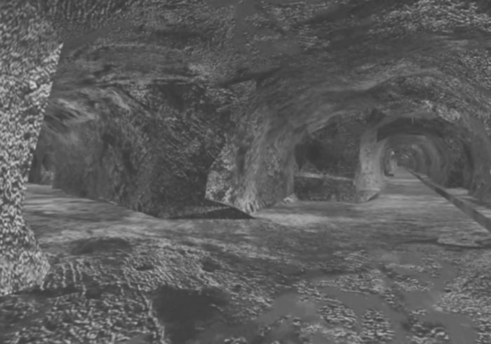 Mit Virtus kann man einen dreidimensionalen Blick in Mont Terri werfen. Die Simulation wird auf Grundlage von 3-D-Laserscans erstellt, was eine sehr realitätsnahe Abbildung ermöglicht