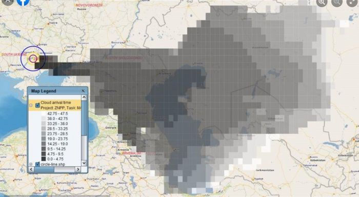 Ausbreitungsrechnung SNRIU am 04.03. auf Facebook-Kanal der Behörde veröffentlicht