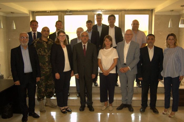 Die deutsche Delegation im Libanon Die deutsche Delegation im Libanon