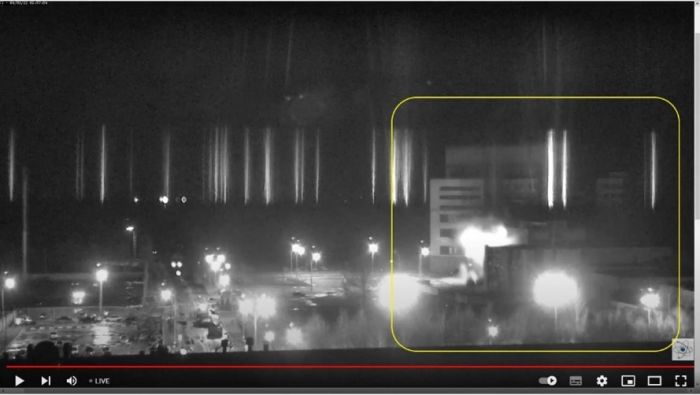 Screenshot Youtube KKW Saporischschja 04.03.2022
