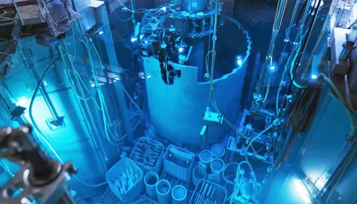 Zerlegung der Einbauten des Reaktordruckbehälters des Kernkraftwerkes Philippsburg 2