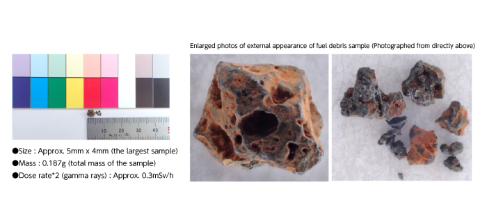 Kernschmelzefragment aus Block 2