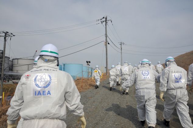 Expertinnen und Experten der IAEA besuchen das Kernkraftwerk Fukushima