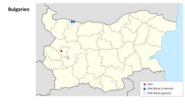 Standort des bulgarischen Kernkraftwerks