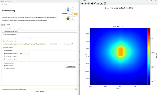 Benutzeroberfläche von WANIRAS