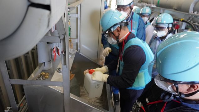 Probenahme an Transfer Facility