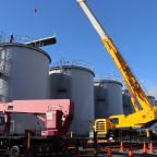 Arbeiten am Standort des japanischen Kernkraftwerkes Fukushima Daiichi