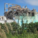 Zerstörter Reaktorblock am Kernkraftwerk Fukushima