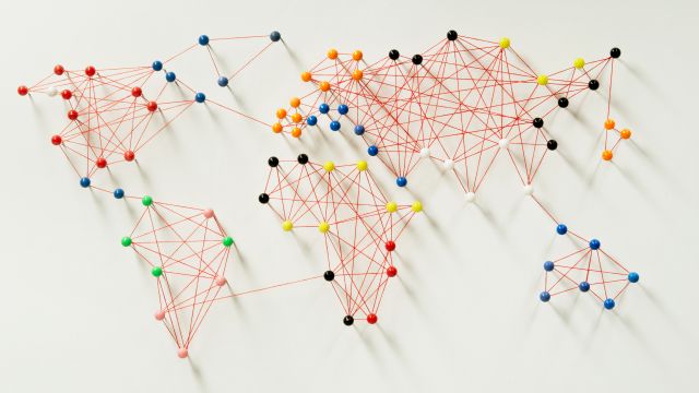 Internationales Weltkarte