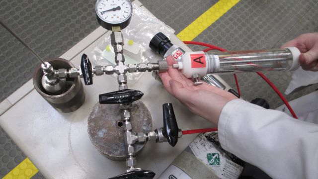 TCHM Entnahme einer Gasprobe