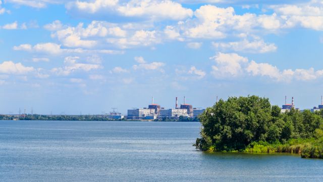 Kernkraftwerk Saporischschja Ukraine Blick auf das Kernkraftwerk Saporischschja in Enerhodar, Ukraine
