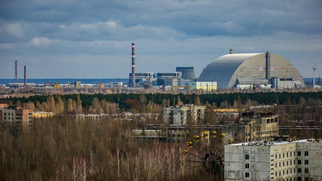 Kernkraftwerk Tschernobyl mit dem New Safe Confinement